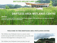 Tablet Screenshot of driftlessareawetlandcentre.com